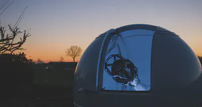 The dome cooling down at sunset