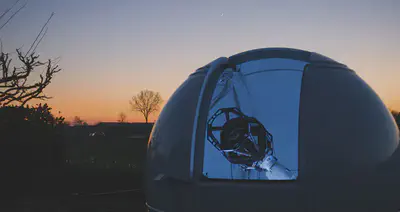 The dome cooling down at sunset